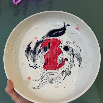 Fertig bemalte Keramik